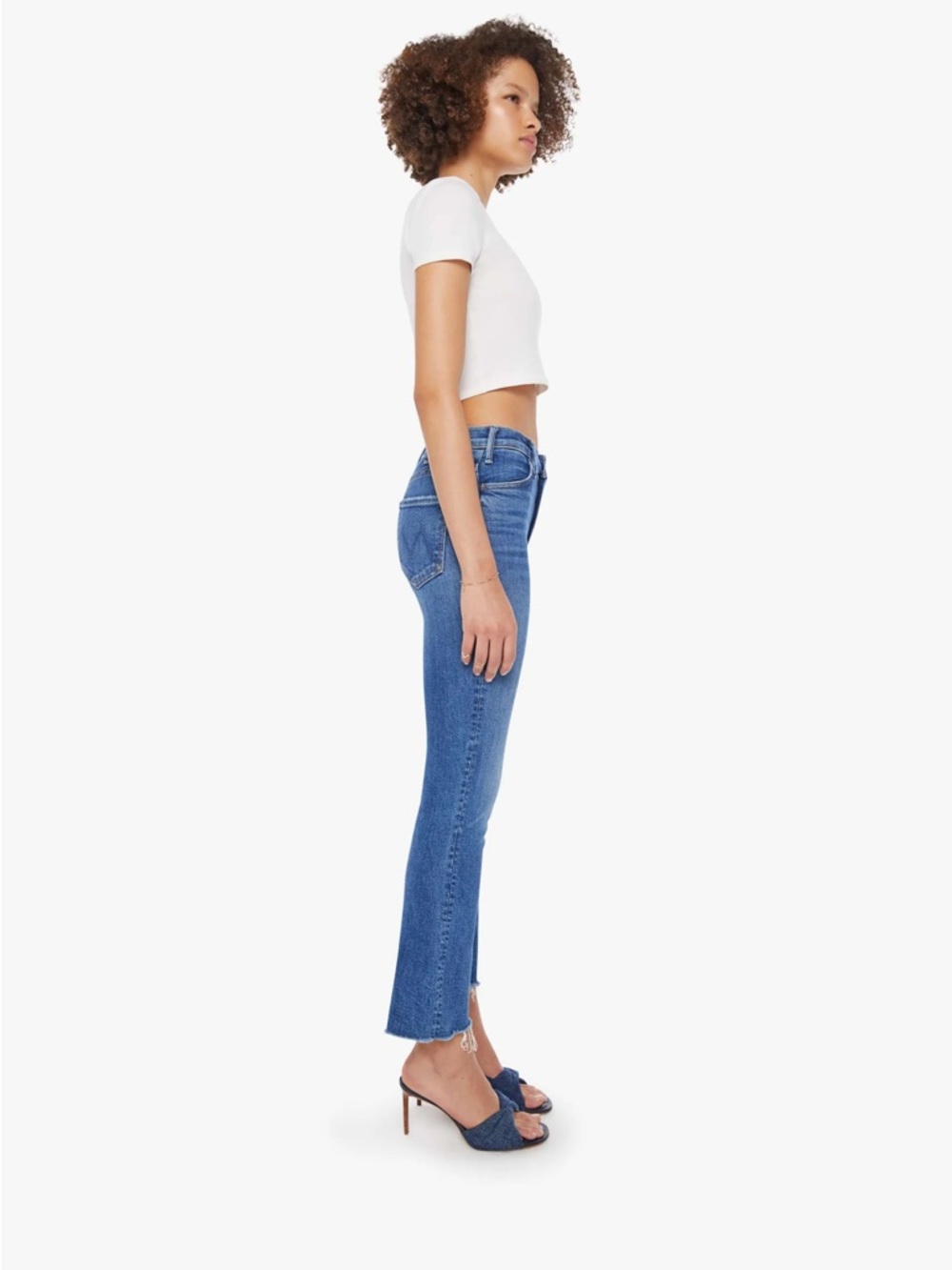 MOTHER the hustler fray jeans in grasping at straws - Picture 3 of 6